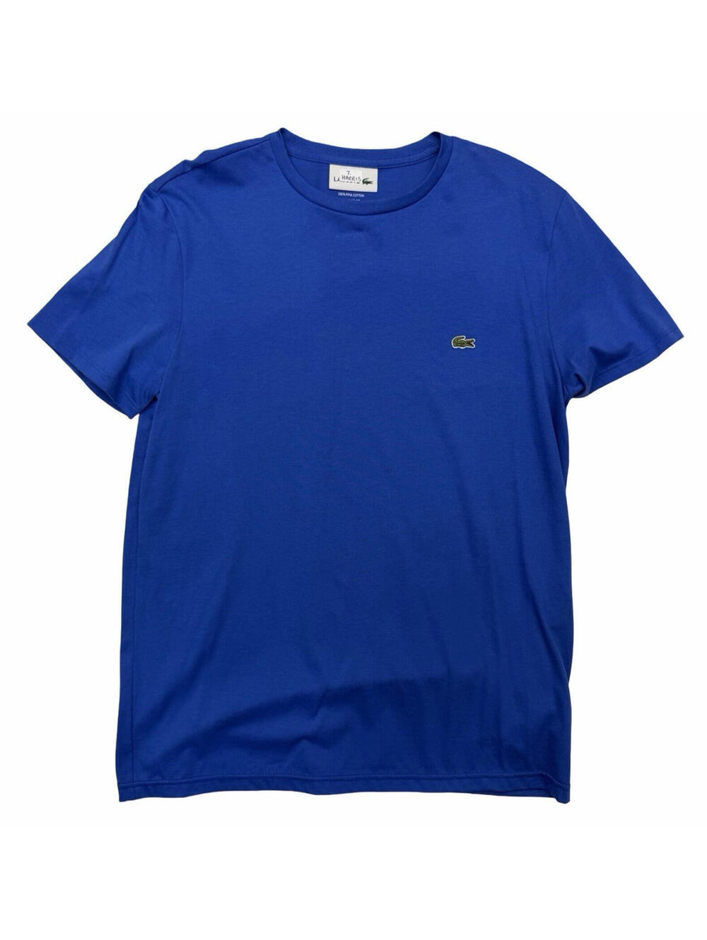 Lacoste Pima Cotton Short Sleeve T-Shirt Blue Size FR 4 | US M